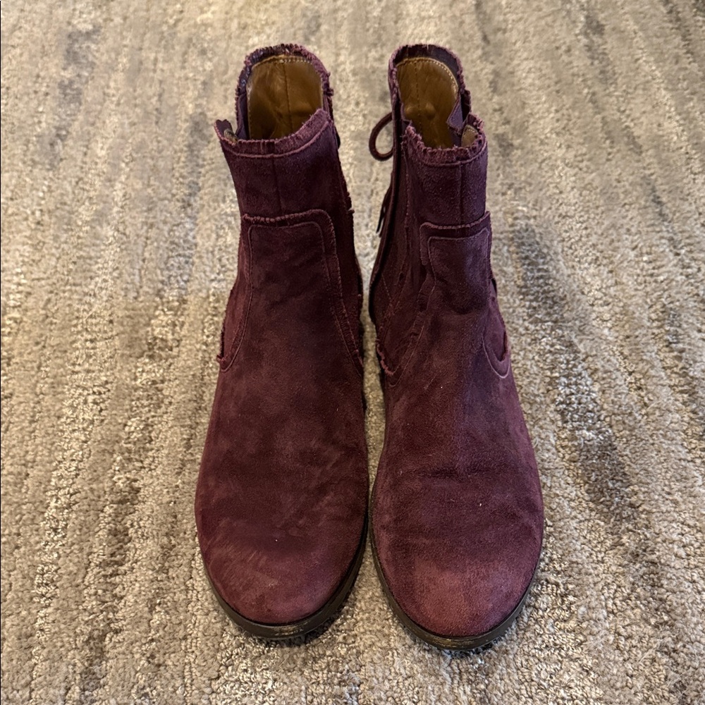 Aquazzura Fringe Beatle Flat Ankle Booties